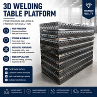 Plateforme de soudage modulaire flexible 3D, table de soudage en fonte nitrurée résistante à l'usure, prend en charge la personnalisation OEM