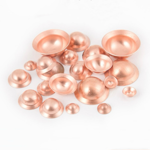 Capuchon rond en cuivre, joint d'étanchéité, bouchon, accessoires de <span class=keywords><strong>climatisation</strong></span> et de réfrigération, pièces et fournitures, capuchon de tube 1/4 3/8 1/2 - Product Image 2