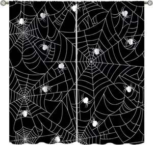 <strong>Superhero</strong> Spider Web <strong>Curtains</strong> Blue Red Window Treatments for Kids Boy Bedroom Office Study Spider Window Drapes 2 Panel - Product Image 4