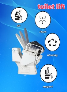 Siège de toilette <span class=keywords><strong>inclinable</strong></span> pour infirmière handicapée pour personnes âgées avec fonction chasse et séchage Handicap désactivé Siège de toilette électrique autoportant - Product Image 3