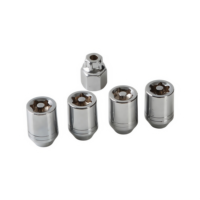 Chrome Lug Nut Locks Carbon Steel Yuhui WL302 M12x1.5 M14x1.5 Universal Automotive Aftermarket Wheels New Condition 4+1 Wheel