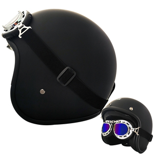 หมวกกันน็อคแบบครึ่งใบ VIRTUE Vega รุ่นใหม่สำหรับผู้ใหญ่ ได้รับมาตรฐาน DOT สำหรับรถจักรยานยนต์ บุด้วยโฟม ABS - Product Image 4