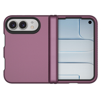 Coque de téléphone antichoc en PC mat pour iPhone Duo, coque pliable antichoc à axe central avec motif animal pour Apple 18 Duo
