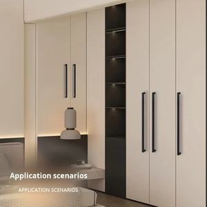 Poignées de meubles et poignées de tiroirs en acier inoxydable, poignées de cuisine en or brossé pour armoires de rangement - Durables et antirouille - Product Image 5