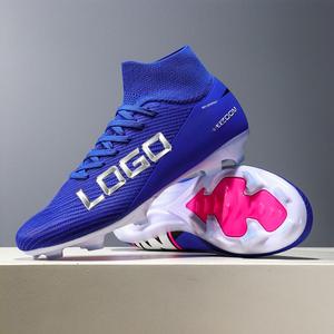 Zapatos <span class=keywords><strong>de</strong></span> Fútbol Sala Personalizados al por Mayor OEM, Antideslizantes, Duraderos, <span class=keywords><strong>de</strong></span> Caña Alta, para Primavera/Verano, para Césped Artificial, Interior y Exterior, Unisex - Product Image 1