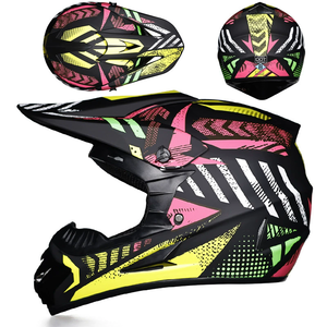 Nouveau casque de moto intégral en ABS pour adulte, à dégagement rapide, confortable et sûr, idéal pour le motocross, le tout-terrain et le descente. - Product Image 1