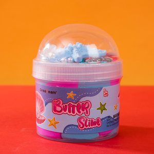 Hot Sale Ice Cream Ocean Butter Slime <b>Set</b> Stretch Scented Playdough 2 Color Slime with Starfish Charms for Kids - Product Image 5