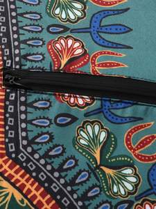 Chemise Dashiki <span class=keywords><strong>Africaine</strong></span> pour Hommes, Imprimé Ethnique Ankara Traditionnel, Haut à Manches Longues, Vêtement Africain Afrocentrique pour Festival - Product Image 4