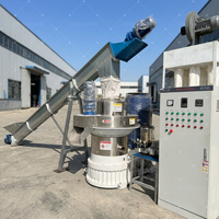Machine à granulés de bois industrielle à anneau vertical, capacité de 1 TPH, ligne de production de granulés de biomasse haute capacité, certifiée CE