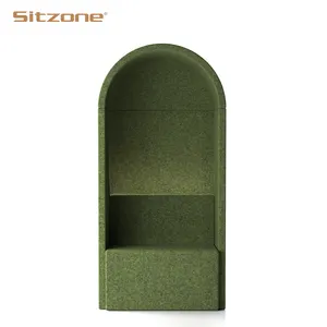 Modern high back booth seating sound proof office reception single sofa