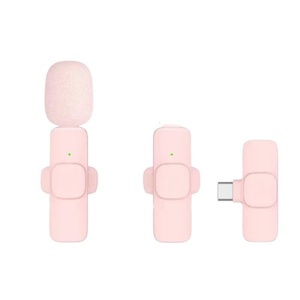 Micrófono Lavalier Inalámbrico, Micrófono Lavalier Inalámbrico Estéreo, Entrevista en Sitio, Mini Cancelación de Ruido para Exteriores, Flip - Product Image 1