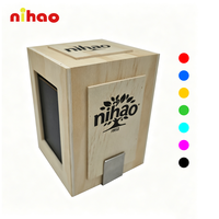 NIHAO Distributeur de serviettes en bois personnalisé avec logo, support de table, porte-serviettes pour restaurant, café, hôtel, vente en gros