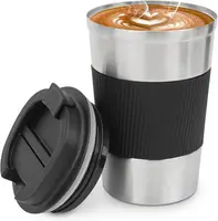 แก้วกาแฟมีฉนวนติดผนังสองชั้น,แก้วกาแฟเก็บอุณหภูมิสำหรับเดินทางทำจากสเตนเลสเป็นมิตรกับสิ่งแวดล้อมคริสต์มาส