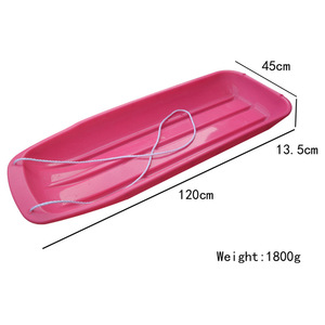 Traîneau en plastique épaissi 120x45x13,5 cm, durable, pour l'hiver, pour l'extérieur, pour enfants et adultes, utilisation universelle - Product Image 2