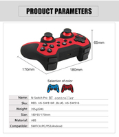 Joystick à distance 3 en 1 pour manette de jeu sans fil switch/PC/ps3