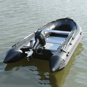 Aluminum floor Pvc Folding Pontoon Rubber boat Inflatable Boat