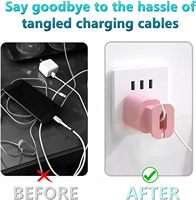 Organizador de Cables de Silicona Seguro y Ecológico Multicolor para Cargador Apple USB-C 20W/18W, Protector de Cable de Carga Rápida