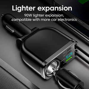 Cargador de Coche Retráctil 6 en 1 con Cable Tipo C, Cable de Carga Rápida de 150 W Máx., Adaptador para Encendedor de Cigarrillos para iPhone, Samsung, Xiaomi - Product Image 4