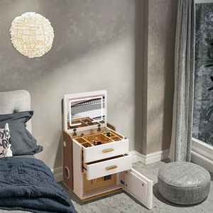 현대 간단한 럭셔리 드레서 침대 옆 스탠드 스마트 단단한 나무 보관 캐비닛 다기능 홈 통합 스탠드 - Product Image 6