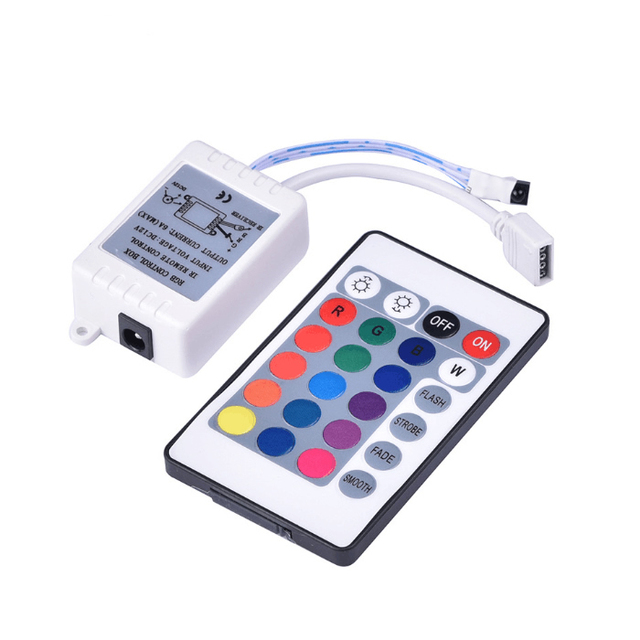 High Quality 24 Key Rgb Ir Remote Led Controller for Led Rgb Flexible Strip