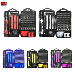 MYJ precisão 115 em 1 conjunto chave de fenda isolada Magnetic Electronics bit screwdriver set ferramentas chave de fenda