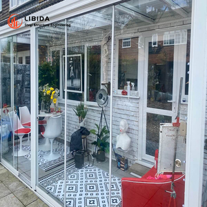 Solarium en verre à isolation <span class=keywords><strong>thermique</strong></span> en aluminium personnalisé <span class=keywords><strong>pour</strong></span> arrière-cour Villa Patio Enclos Sunroom - Product Image 6