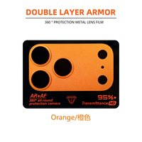 Protection d'objectif en métal pour iPhone 17 18 Pro – Accessoire de téléphone portable, film orange anti-rayures pour objectif d'appareil photo