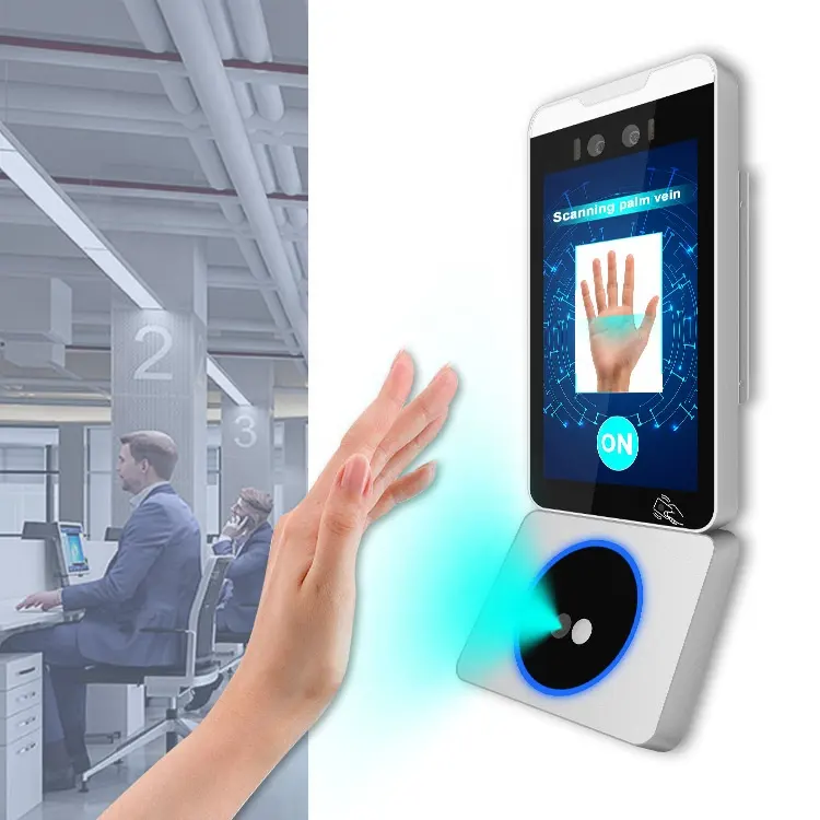 Sinmar Biometrics Palm Vein Recognition Machine Tcp/Ip Network Wifi 4g Face Recognition SDK Time Attendance Access Control