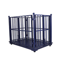 Balance au sol numérique de 3 tonnes de capacité maximale, 1*1,5 m, pour peser les animaux, Balanzas Ganadera avec clôture de 80 cm de hauteur