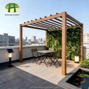 Boerderijtuin Onderhoudsarme Bamboe <span class=keywords><strong>Pergola</strong></span> van Strandgeweven Bamboe - Product Image 2