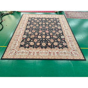 Tapis de luxe 100% laine de Nouvelle-Zélande, fait main, tufté à la main, imprimé, écologique, motifs floraux persans, style oriental - Product Image 6