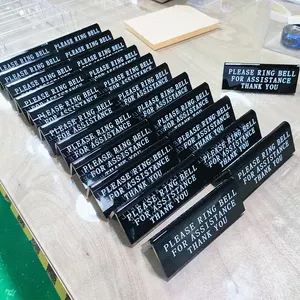 Black White Acrylic Table Reserved Sign Desk Counter Sign Menu Stand Display Restaurant Wedding Table Numbers Cards Sign