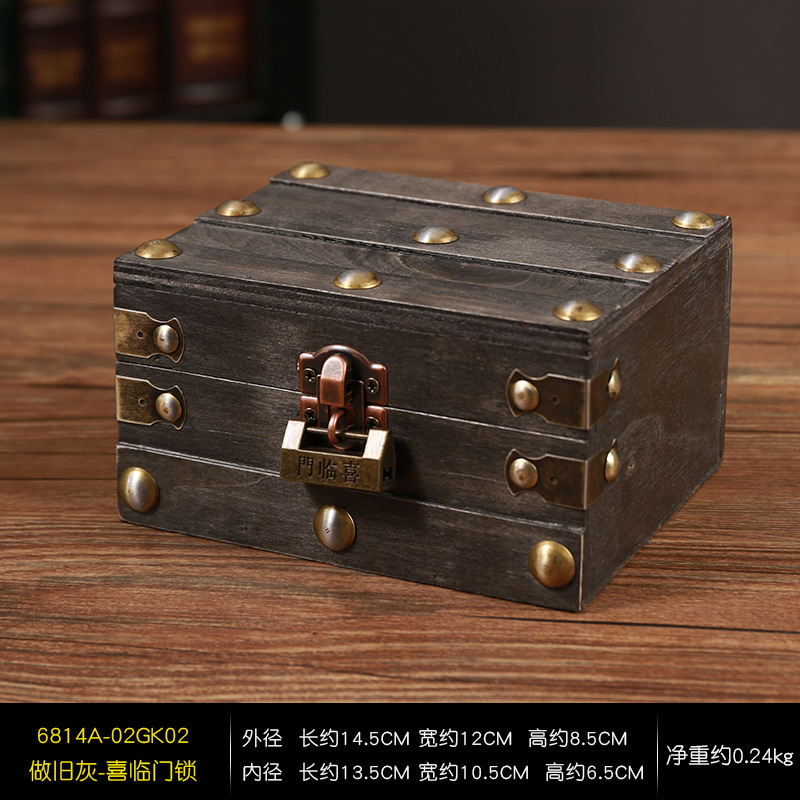 6814A-02GK02 - Gris desgastado - Cerradura Xilinmen