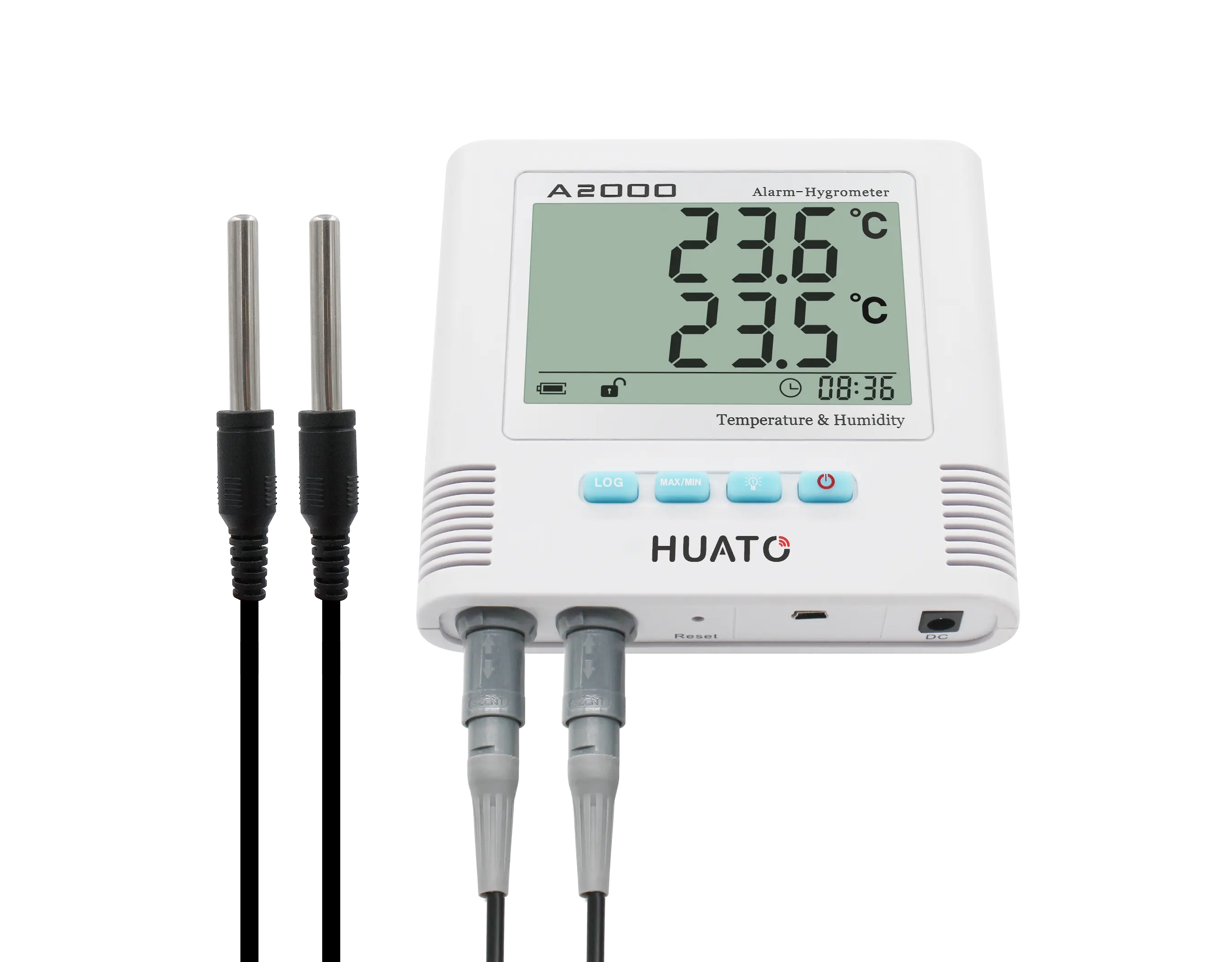 Hava İstasyonu için HUATO A2000 alarm sıcaklık nem ölçer