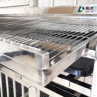 LIZE PET Nouvelle Cage à Œufs de Caille à Cinq Couches de Haute Qualité, Cage à Œufs Roulants en Acier Inoxydable Argentée Respirante pour Animaux et Oiseaux