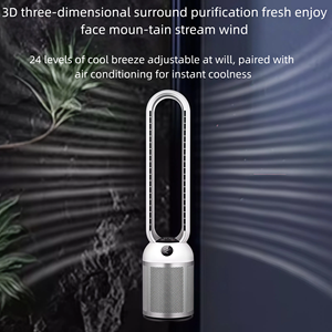 家庭用ポータブルVantilator空気循環ファン低騒音無刃タワーファンスマート電気冷却ファン - Product Image 4