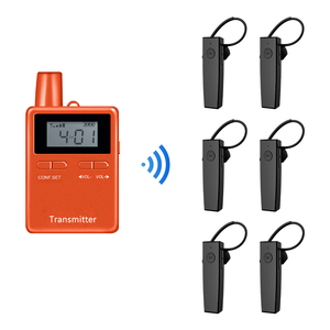RC2468 High Quality Handheld Walkie Talkie Wireless Tour Guide Duplex Headset <b>Microphone</b> Digital Transmission Air Band - Product Image 1