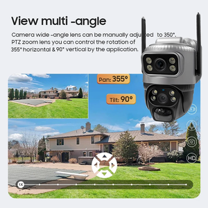 Cámara IP Solar WiFi para Exteriores, Doble Lente PTZ 5MP, Bajo Consumo, Detección de Movimiento PIR, Seguridad, Protección, CCTV, Monitor - Product Image 3