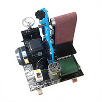 Machine automatique de ponçage et de polissage des métaux avec outil de débavurage à disque, moteur à boîte de vitesses - Composants principaux