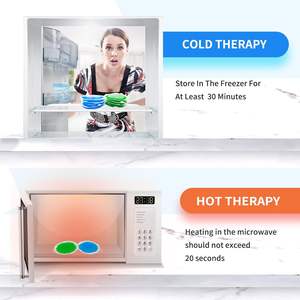 Paket es Gel panas dingin yang dapat digunakan kembali untuk cedera alergi pereda nyeri bahu kompres biru hijau Boo Boos untuk siswa - Product Image 6