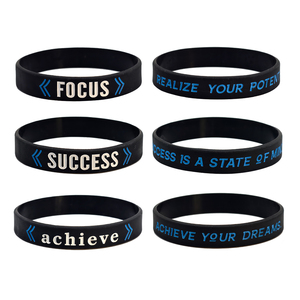 Succès atteint Focus motivationnel bracelets en silicone citations de <span class=keywords><strong>motivation</strong></span> événement fête motivationnel bracelets en caoutchouc - Product Image 2