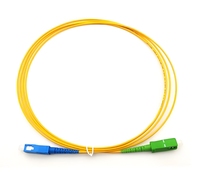 1m (3ft) SC UPC APC Câble de raccordement fibre optique Duplex Monomode LSZH 2.0mm Jaune