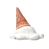 Promotion de la marque de cône de crème glacée gonflable extérieur Aero 3m Blow Up réplique ballon alimentaire gonflable imité personnalisé
