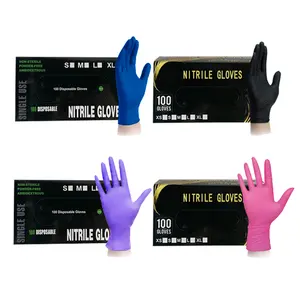 Tattoo Cleaning Cooking Garden Spa Beauty Salon Nail Art Custom Logo Latex Free Powder Free Nitrile Disposable-gloves Gloves