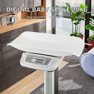 Báscula Digital para Bebés GYS de Alta Calidad, con Pantalla Digital, Caja Ovalada Colorida, 20 kg, con Bandeja, Funciona con Batería, GYS-615 - Product Image 2