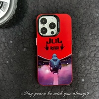 Coque de Téléphone PC Design Élégant pour iPhone XR XS 7 8 11 12 13 14 15 16 Pro Max Accessoire Mobile Jul