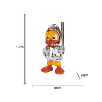 Décoration en résine Donald Duck pour la maison, salon, chambre d'enfant, meuble TV, table basse, poupée créative mignonne de luxe léger