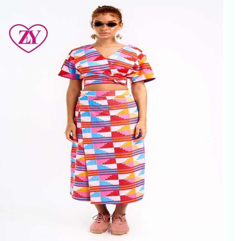 Two Piece Amazon African Skirt Eyelet Set For Women Pieces Women