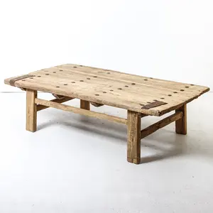 Креативный старинный домашний журнальный столик для гостиной, домашний деревянный столик с акцентом, винтажный промышленный стиль, деревенский журнальный столик из регенерированного дерева