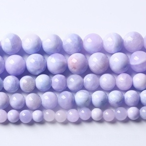 Fantasía persa <span class=keywords><strong>Jade</strong></span> cuentas dispersas 6-10mm lavanda piedra colgante pareja pulsera collar tejido Material joyería Accesorios - Product Image 2
